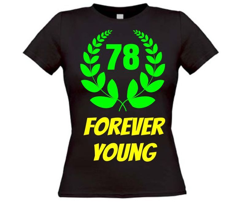 Forever young 78 jaar shirt verjaardag Goedkoop