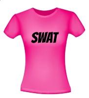 peddelen Voorschrijven plaag Swat roze dames shirt voor carnaval Goedkoop
