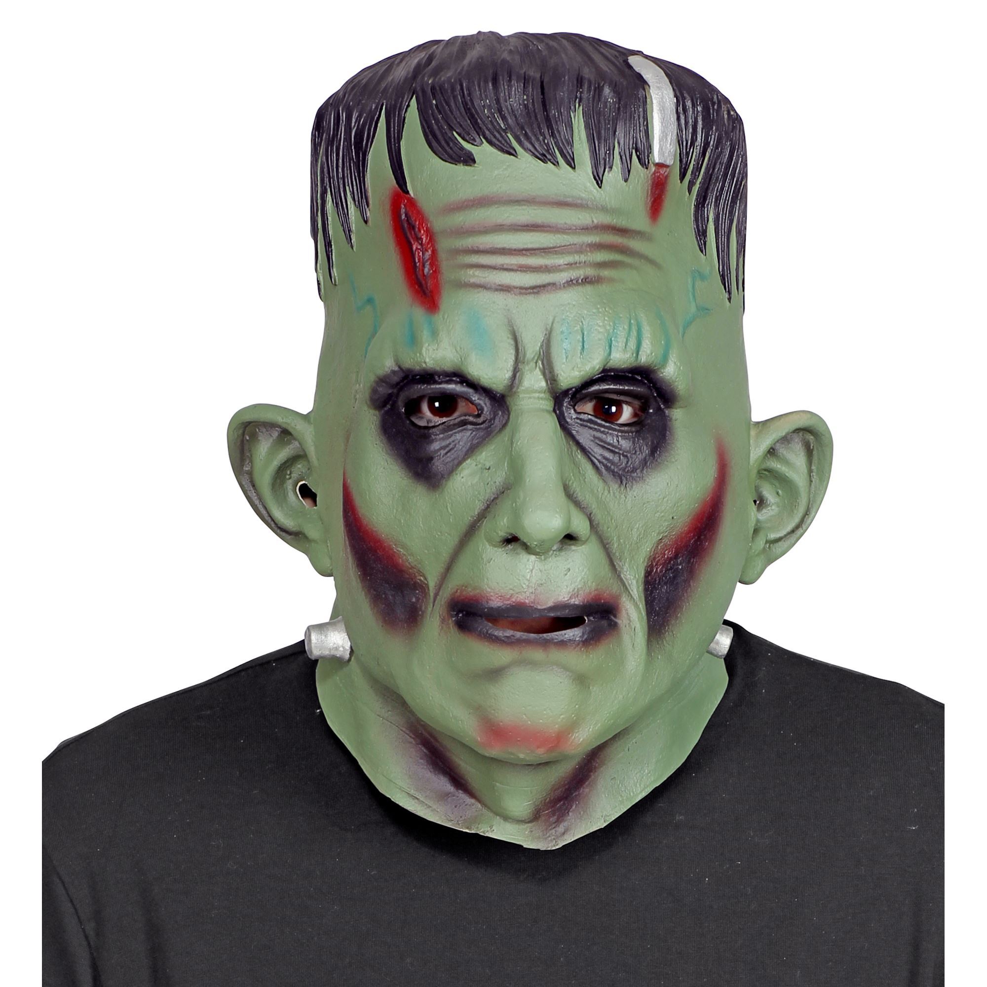 Transformeer jezelf deze halloween in een monster met dit levensechte frankenstein masker