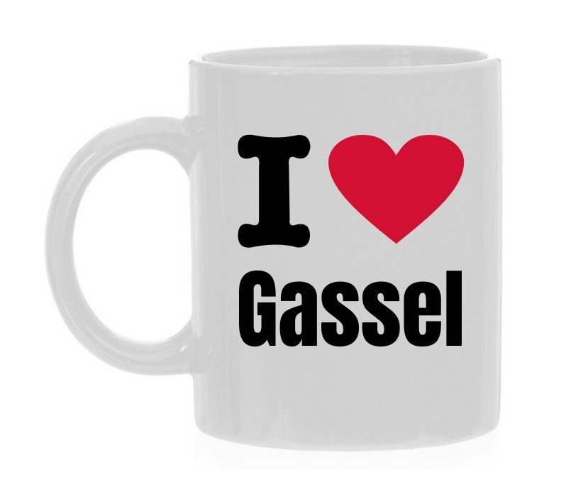 Koffiemok houden van Gassel I love Gassel Trots op