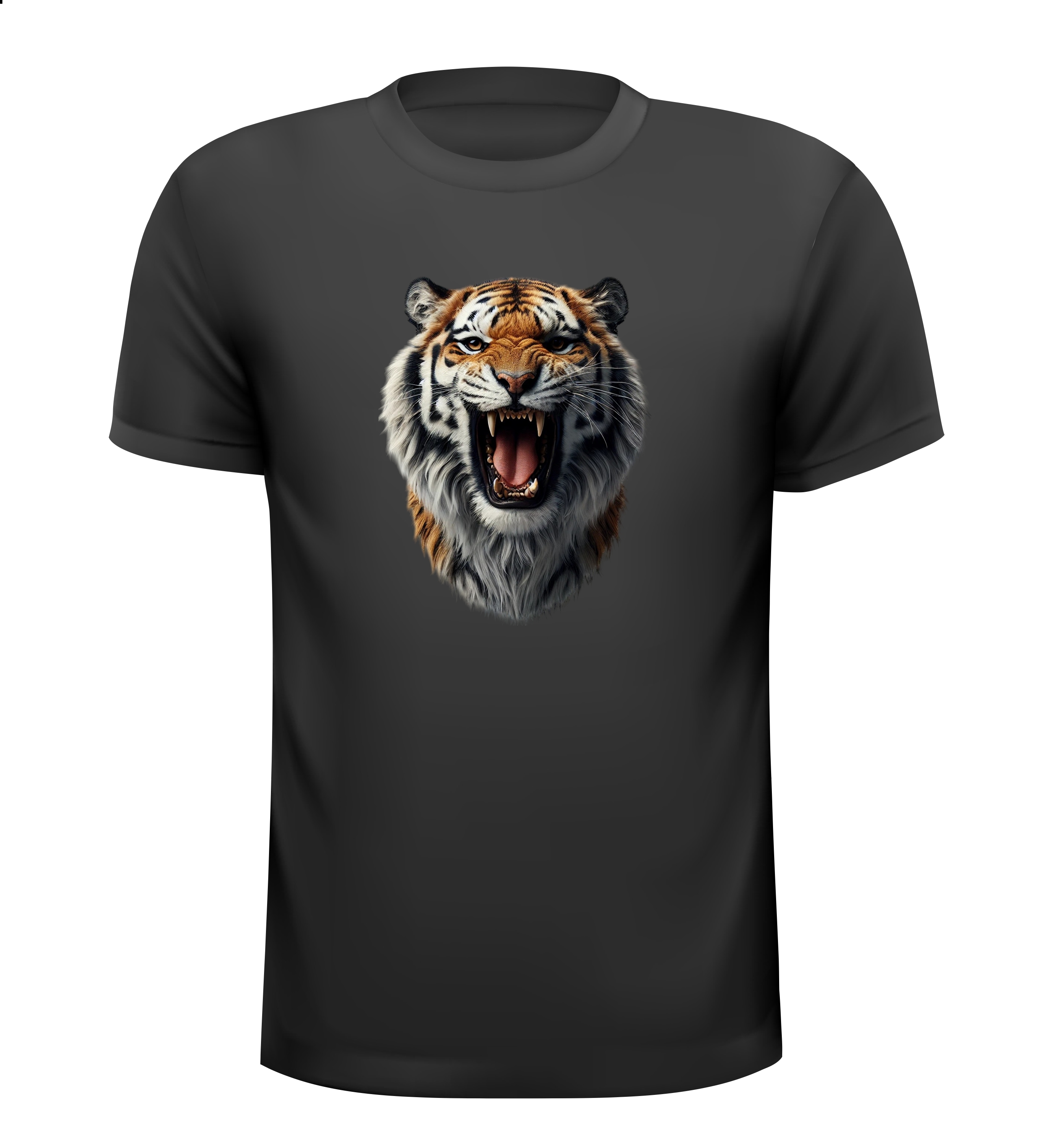 T-shirt met brullende Tijger print