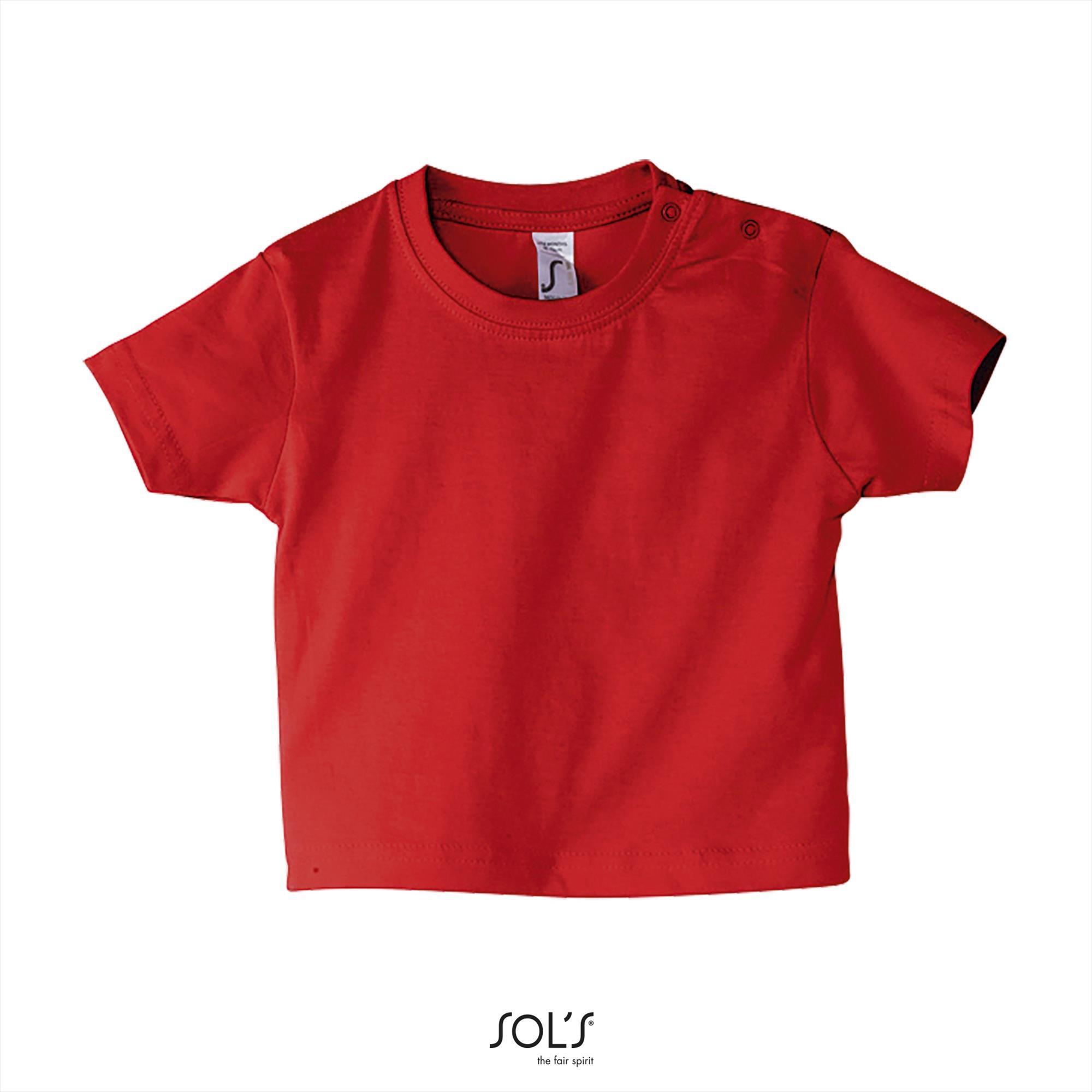 borduurwerk Serie van Wardianzaak Baby T-shirt rood Voordelig en ruime keus