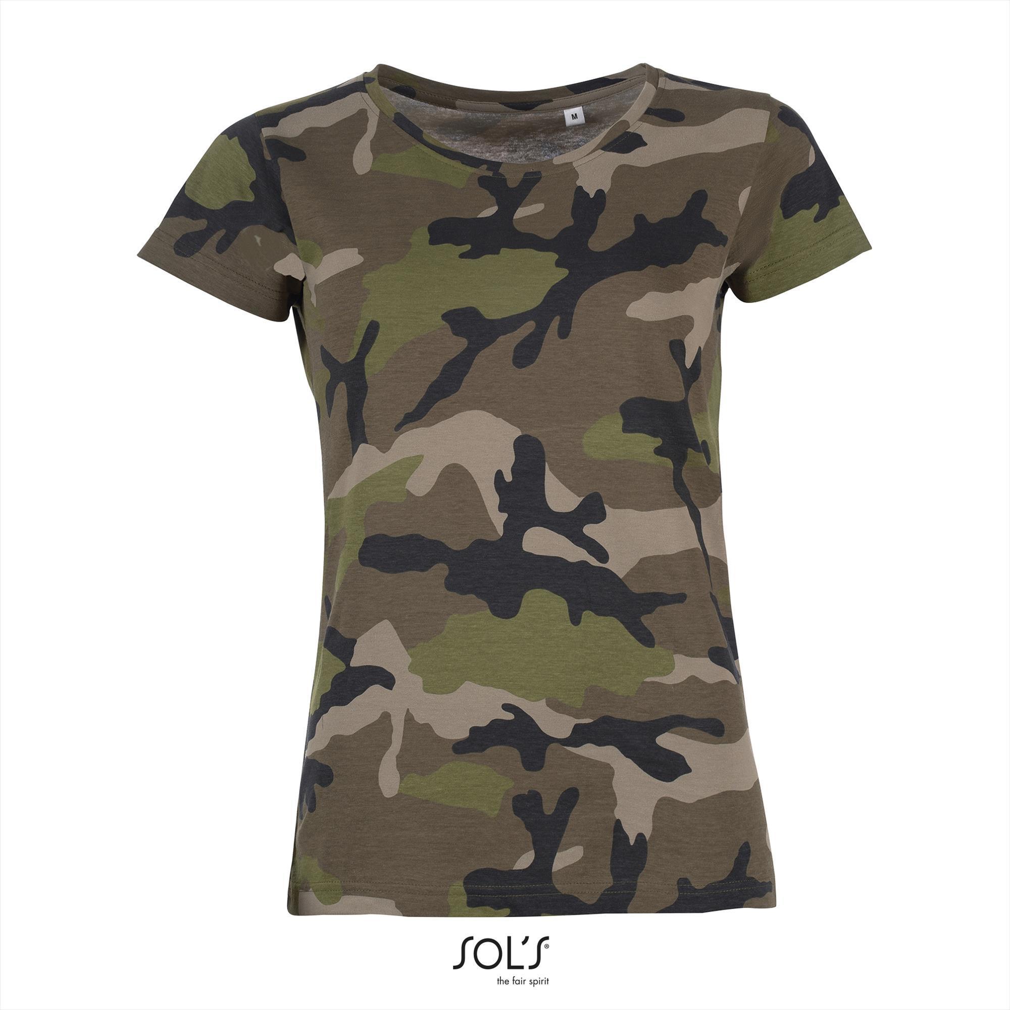 camouflage T-shirt voor stoere ...
