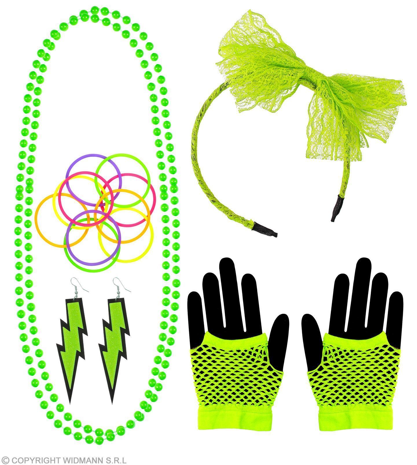 neon groen accessoires kit set