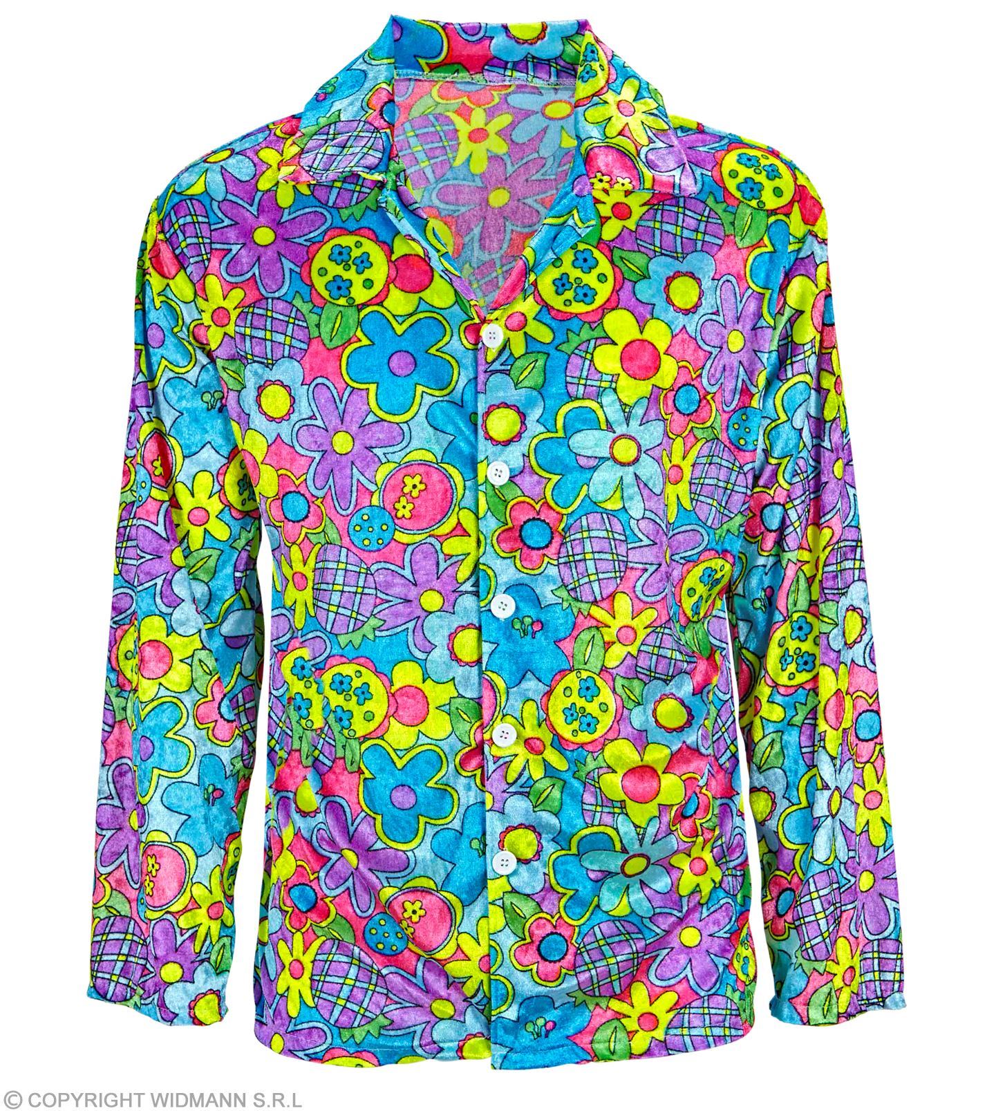 galop Wiskundige Arbitrage Flower power shirt voor mannen Hippie blouse voor ...