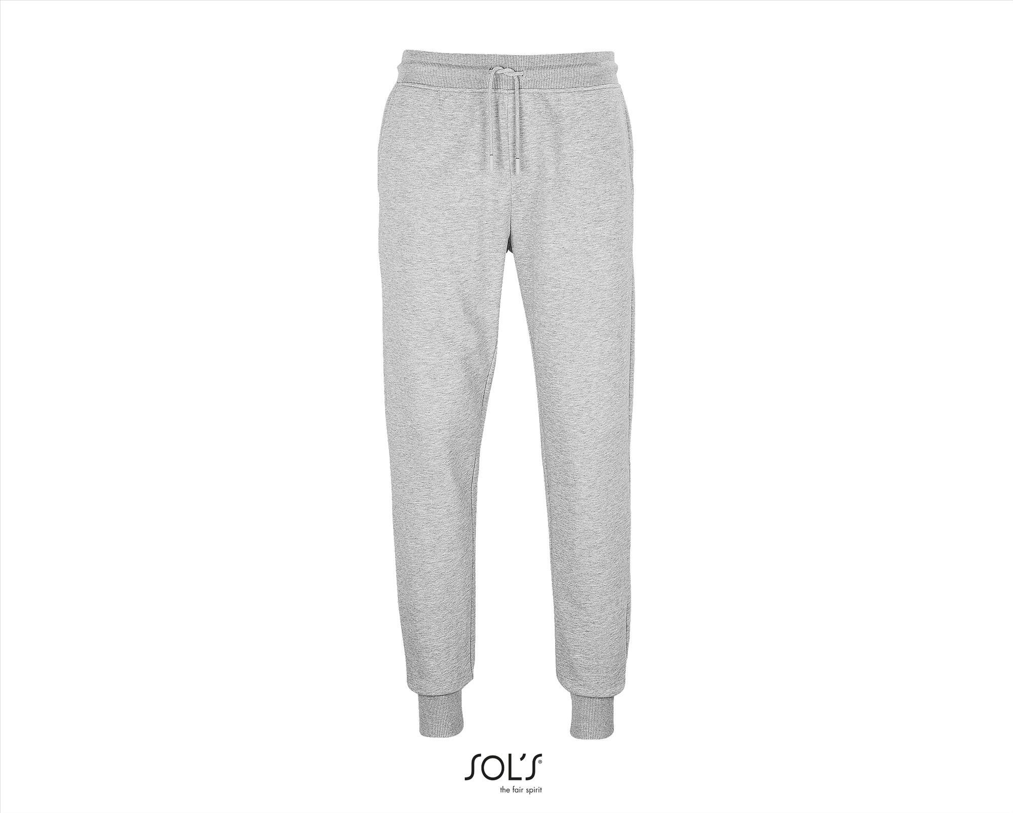 Joggingbroek voor heren grey melange 2 duurzame materialen