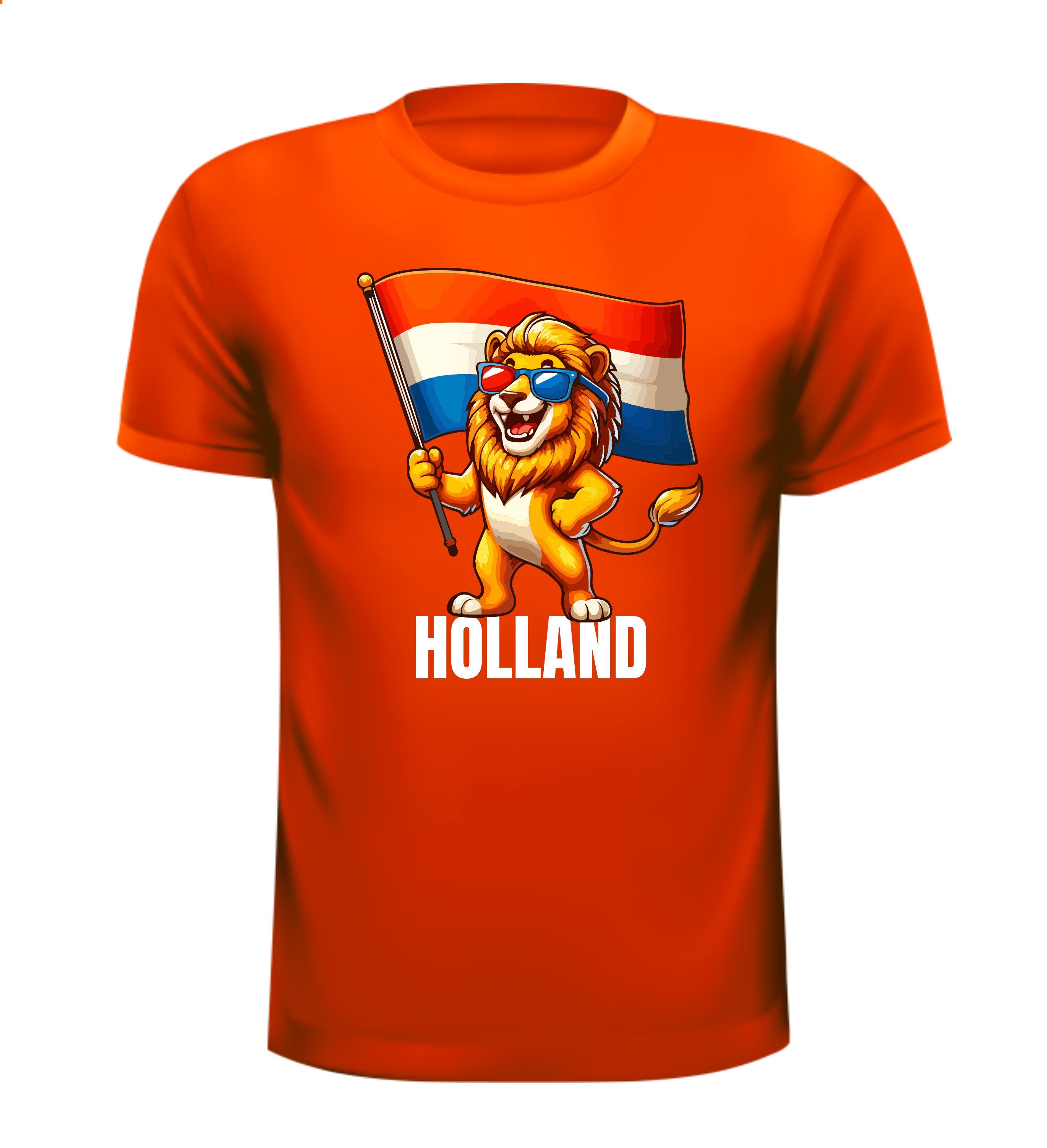 Laat je Oranje-geest stralen met dit unieke leeuwenshirt EK WK shirtje