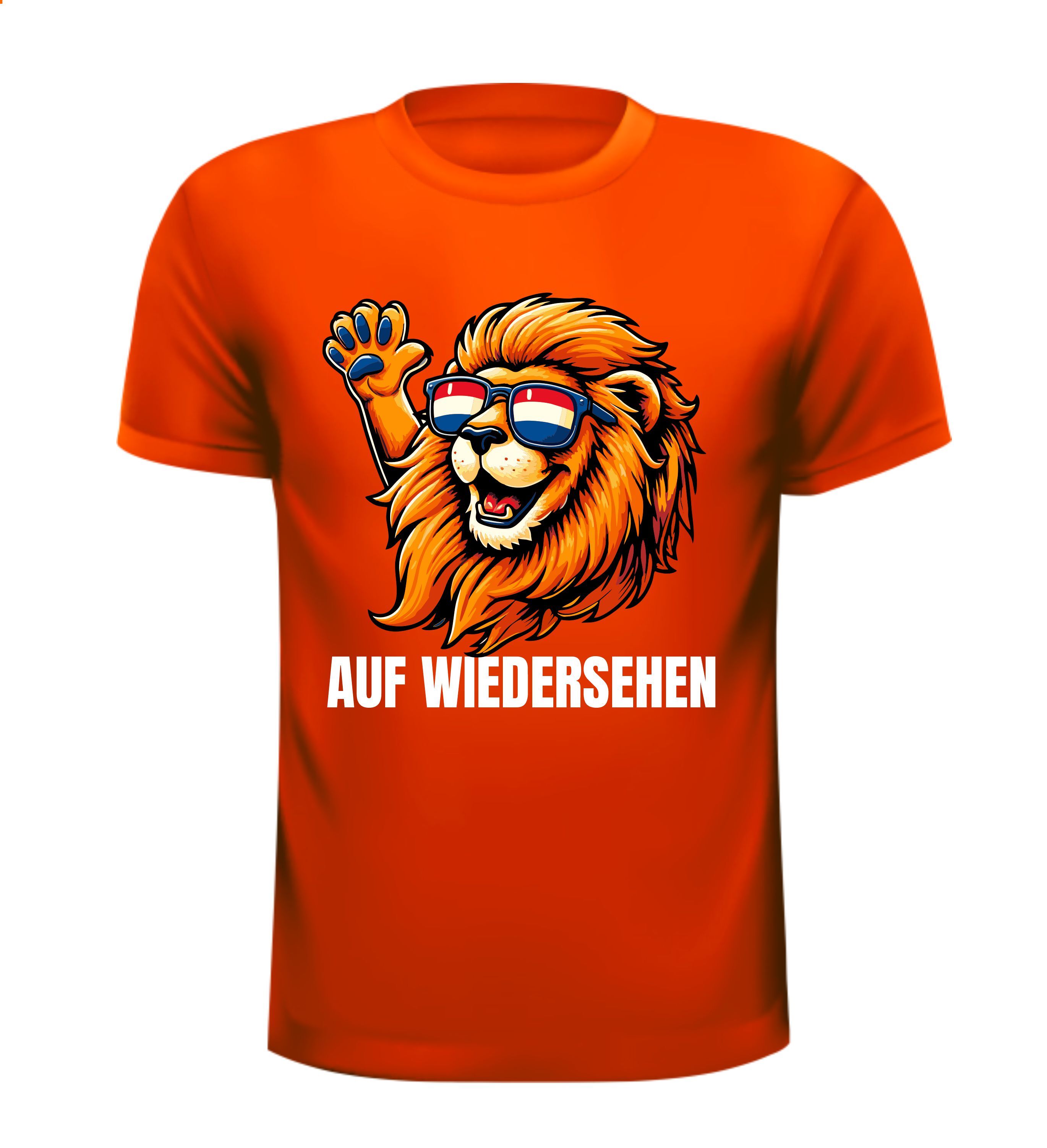Oranje shirt voor het EK 2024 Duitsland. Auf Wiedersehen! Grappig