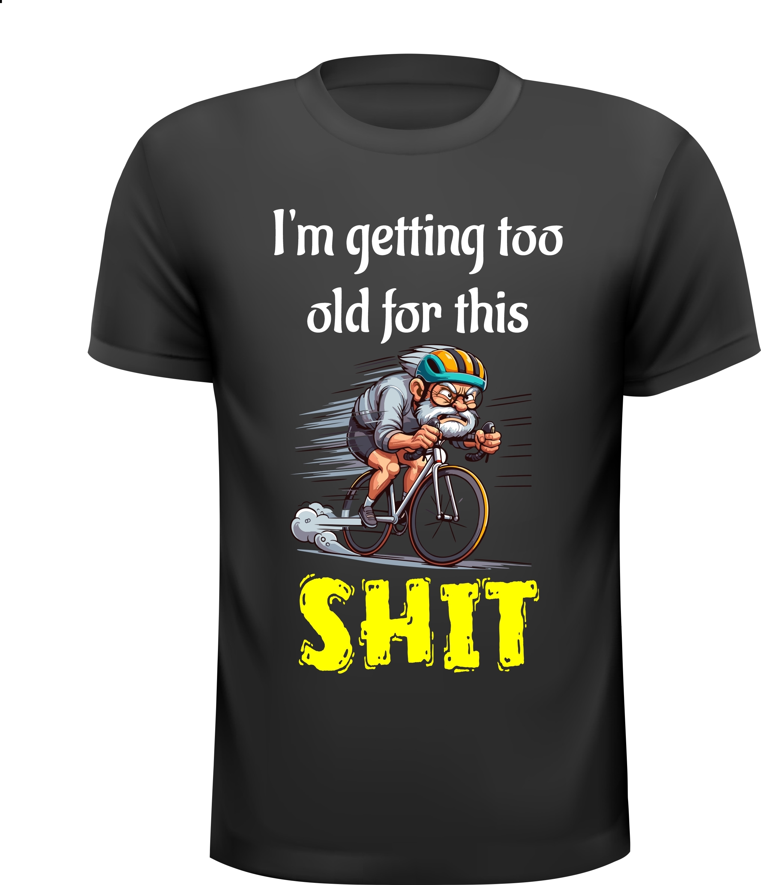 Shirtje voor wielrenliefhebber i'm getting too old for this. Leuk kado