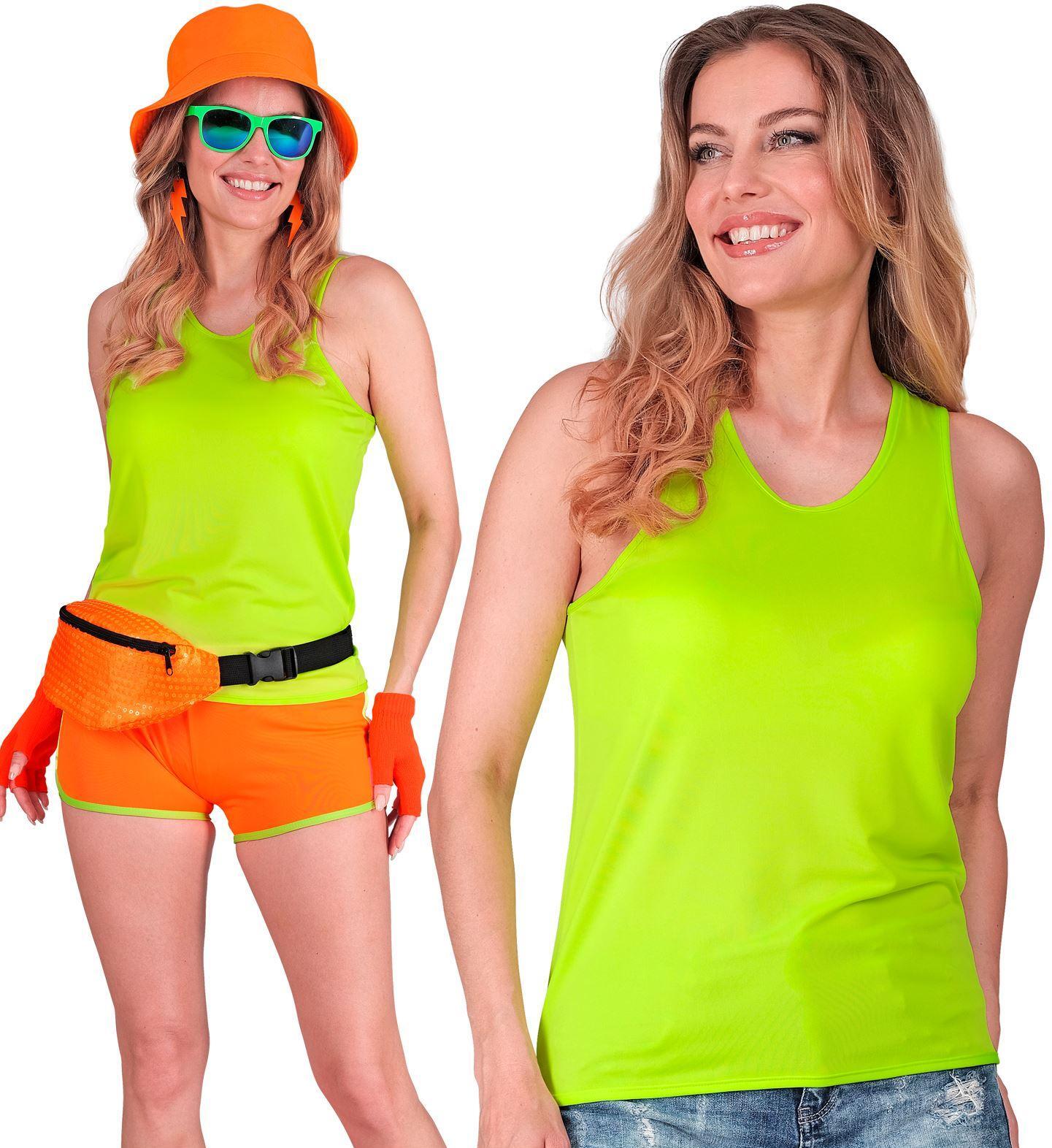 Stralend en onvergetelijk  dé neon groene tanktop voor dames