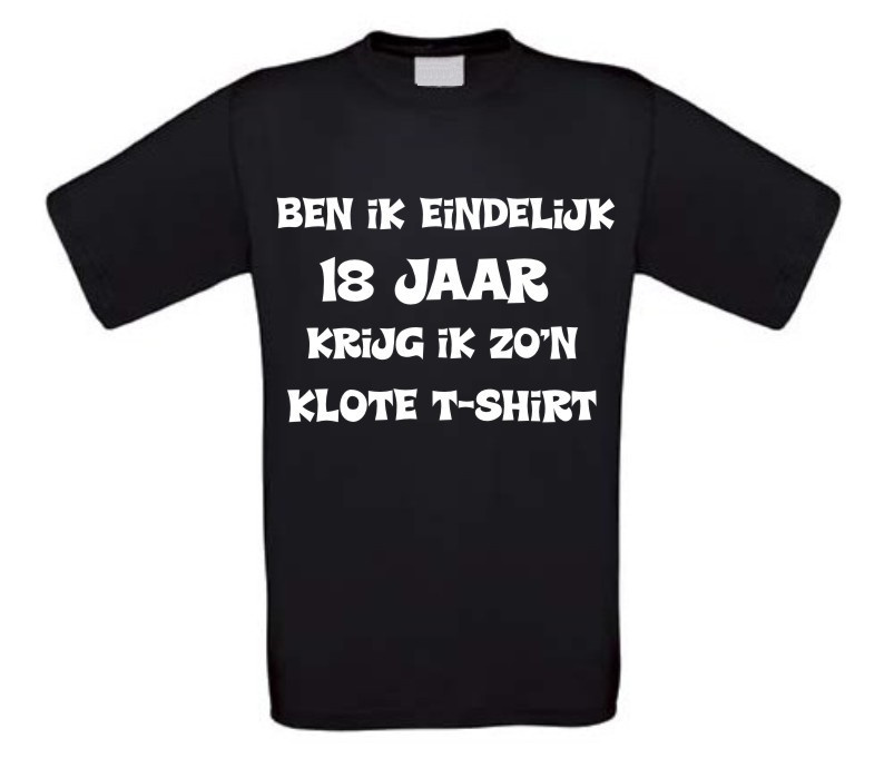 Snoep Menagerry concert T-shirt Ben ik eindelijk 18 jaar krijg ik zo n klote ...
